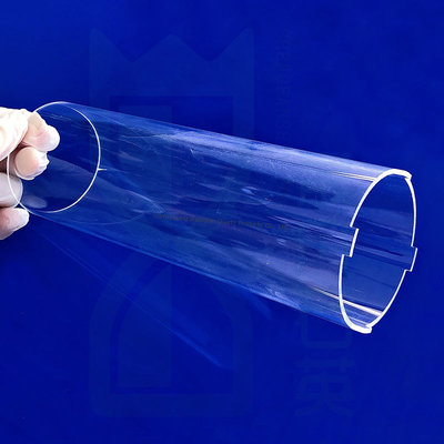 1100C Gerilim Noktası Kuvars Cam Tüpü Endüstriyel Üretimde Optik Uygulamalar İçin