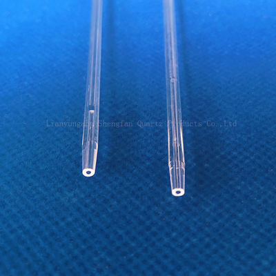 Fabrika Özel Yüksek Sıcaklık Direnci 1mm-10mm Küçük Diametreler Kapilyer Kuvars Cam Tüp
