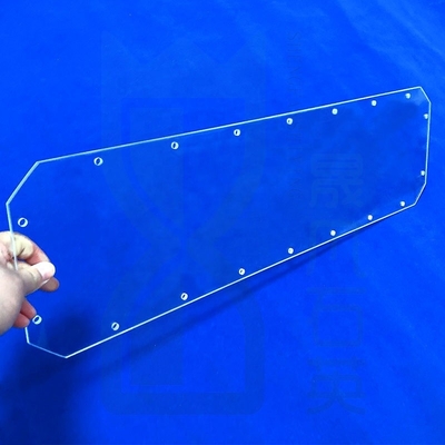 Yüksek Işık İletimliliği Fabrikası Özel Lazer Perforasyonlu Kuvars Cam Levhası Erimiş Kuvars