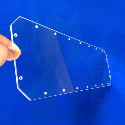 Yüksek Işık İletimliliği Fabrikası Özel Lazer Perforasyonlu Kuvars Cam Levhası Erimiş Kuvars