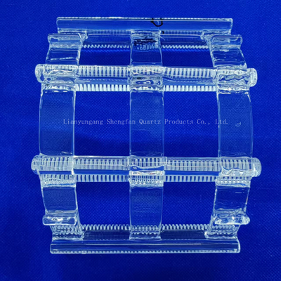 Özel Silikon Wafer Temizlik Rack Kuvars Çukur Tekne Yüksek Sıcaklığa Dirençli