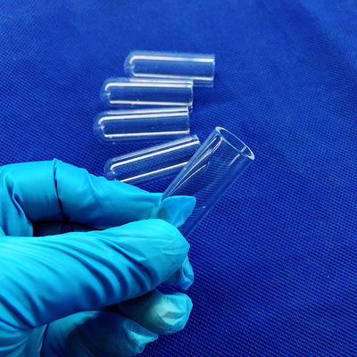 Laboratuvar için özelleştirilmiş açık yuvarlak alt uçlu kuvars test tüpü