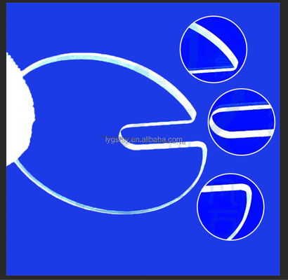 Yüksek Şeffaflık 99.99% Saflık 1100°C çalışma sıcaklığı ile Kuvars Cam Plağı