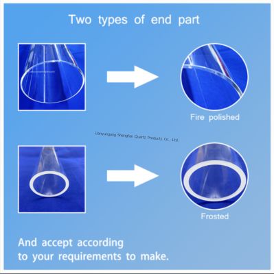 Havacılık Uygulamaları için Mükemmel Elektrik Yalıtımı ve Hava Kabarcığı Olmayan Şeffaf Ergitilmiş Silika Kuvars Cam Tüp