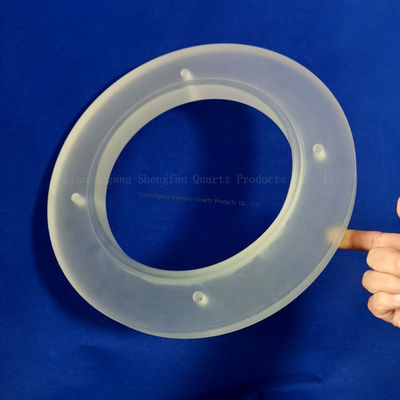 Fabrika üretimi Yüksek sıcaklığa dayanıklı korozyona dayanıklı Şeffaf Çapraz Kuvars Cam Örnek Destek için Özel Şekilli Parçalar