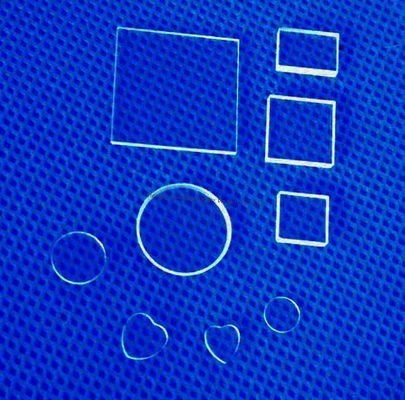 Özel Boyut Ultra İnce Yüksek Sıcaklık Dayanımı Kuvars Cam Plaka Optik Cam Wafer