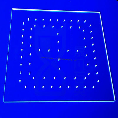 UV LED Arıtıcılar için Lazer Kesim Özel Yüksek Şeffaflıkta JGS1 JGS2 JGS3 Kuvars Levhalar