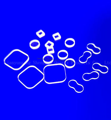 Lazer Kesim Küçük Boyutlu Ultraviyole Geçirgen Fused Kuvars Cam Levhalar Oda Pencereleri İçin