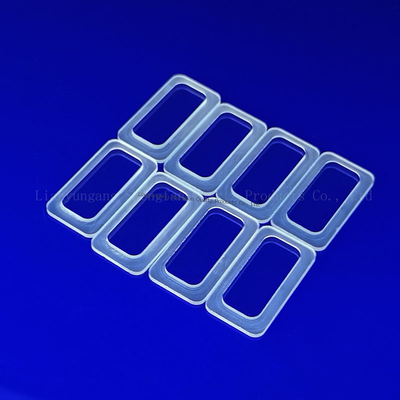 Özel Fused Quartz Disc Quartz Glass Plate 92% Işık Transmitance 2.2g/cm3 yoğunluk