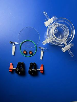 Özel 50-1000 ml Yüksek Şeffaflıklı Foto-İndüklü Kuvars Cam Reaktörü 1100 °C Çalışma Sıcaklığı ile