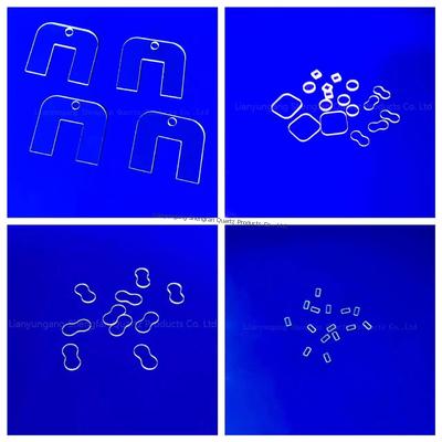 Özel Kuvars Cam Plağı Test tüpünün sabitlenmesi için Kuvars cam plağı Standart boyutlu delik işleme plağı