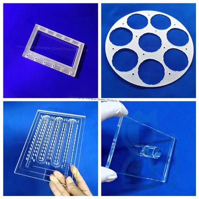 Customized Quartz Disc Quartz Glass Sheet Optical Quartz Glass Plate With High Transmitance