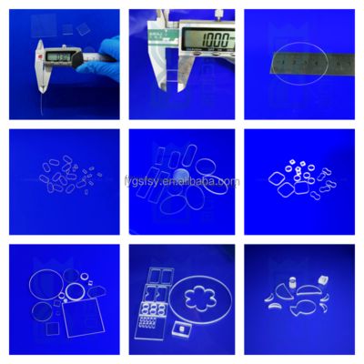Yüksek Sıcaklıkta Eritilmiş Silika Kuvars Cam Levha Şeffaf Kuvars Cam Alt Tabaka UV Lambası İçin