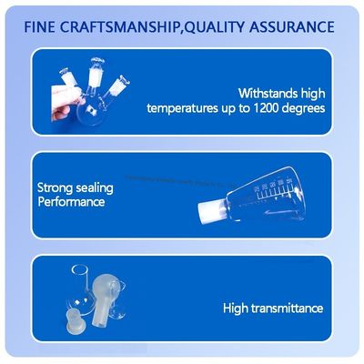 Çin, Laboratuvar Kullanımı İçin 3 Boyunlu Yüksek Kaliteli Kuvars Cam Balon Tedarik Ediyor
