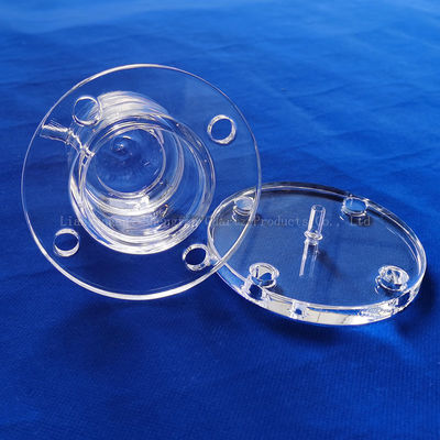 1-100 mm kalınlığı ve 1732 ° C erime noktası ile özel mühürlü kuvars cam tüpü