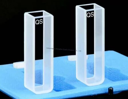 Yüksek Sıcaklığa ve Korozyona Dayanıklı Kuvars Cam Renkölçer Küveti, 3.5ml Kapasiteli