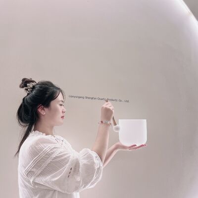 6-12 inç özelleştirilebilir Kristal Şarkı Kutusu Çakra İyileştirme için ücretsiz çekiç ve O halkaları ile