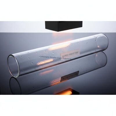 Yüksek saflıklı SiO2>99.99% ile özel büyük çaplı ısıya dayanıklı Kuvars cam tüpü