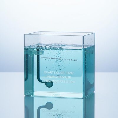 Yüksek sıcaklıklı laboratuvar kullanımı için yüksek geçirgenlik korrozyona dayanıklı Kuvars cam plaka