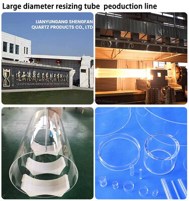 Yüksek sıcaklığa dayanıklı korozyona dayanıklı iyi elektrik yalıtımına sahip Kuvars cam tüpü