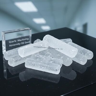 ISO9001 Sertifikalı 3mm OD Yüksek Sıcaklığa Dirençli Yüksek Işık Akışkanlığıyla Kuvars Cam Tüpü