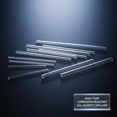 High Temperature Resistant High Purity SiO2 Quartz Glass Capillary Tube with 1mm-5mm OD
