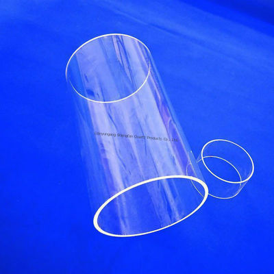 Yarı İletken Uygulamaları İçin Yüksek Işık Geçirgenliğine Sahip İyi Elektriksel Yalıtım ve Yüksek Isı Direnci Kuvars Cam Tüp
