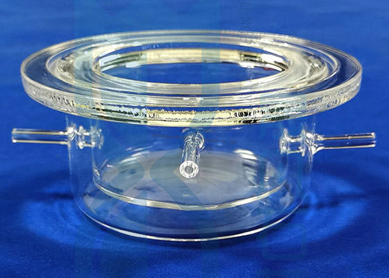 Kuvars Cam Reaktör Reaksiyon Tankı Özel Boyutlu kimya laboratuvarı cam eşyaları Bilim Laboratuvarı Züccaciye