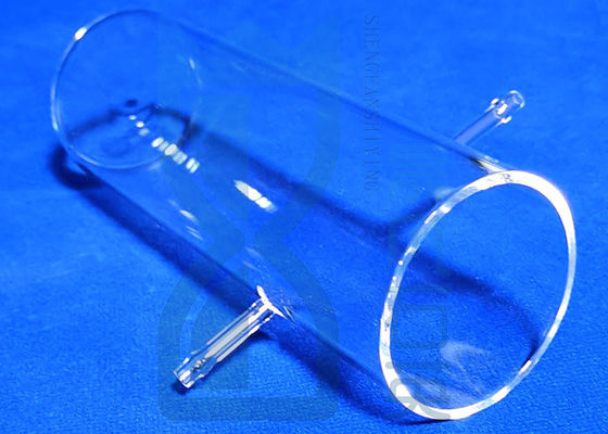 Transparent Quartz Glass Reactor Is Used For Chemical Quartz Glass Tube