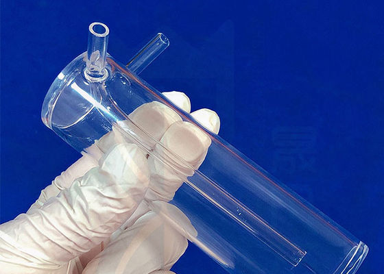 Kimyasal Test Ayırıcı İçin Şeffaf Kuvars Cam Reaktör