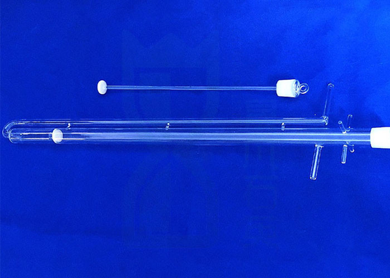 Silindir Erimiş Silikon Kuvars Cam Test Tüpü Isıtıcılar Şeffaf Morse 6.5