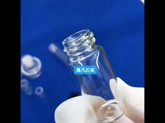 Vidaya Dayanıklı Kuvars Cam Şişe, Vidalı Kapaklı, Şeffaf