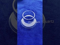 Fabrika özel laboratuvar yüksek sıcaklığa dayanıklı kuvars top başlık kase