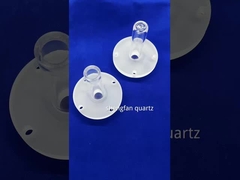 Özel basınç dayanıklı Kuvars ısıtıcı tüp Yüksek şeffaf Kuvars tüp vakum mühürlenmiş flens