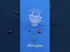 Özel Çift Katmanlı Fotokatalitik Reaktör Şeffaf Kuvars Cam Cihaz P