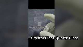 Yüksek Geçirgenlik CNC Özelleştirilmiş Sigortalı Silika Kuvars Cam plaka