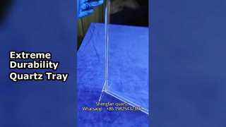 Yüksek sıcaklığa ve korozyona dayanıklı kuvars cam tepsi