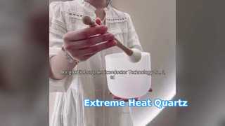 Temizle % 99,99 Kuvars Kristal Şarkı Söyleyen Kase Ses Şifa Aletleri