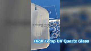 Yüksek Sıcaklık Şeffaf JGS1 JGS2 UV Kuvars Cam Plaka Optik Kuvars Substrat