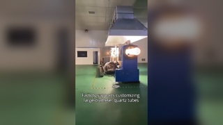 Büyük Kuvars Cam Kuvars Fırın Borusu