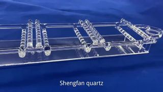 Yüksek Hassasiyetli Aside dayanıklı Şeffaf Kuvars Tekne Gofret Tutucu Yarı İletken Kuvars Tekneler